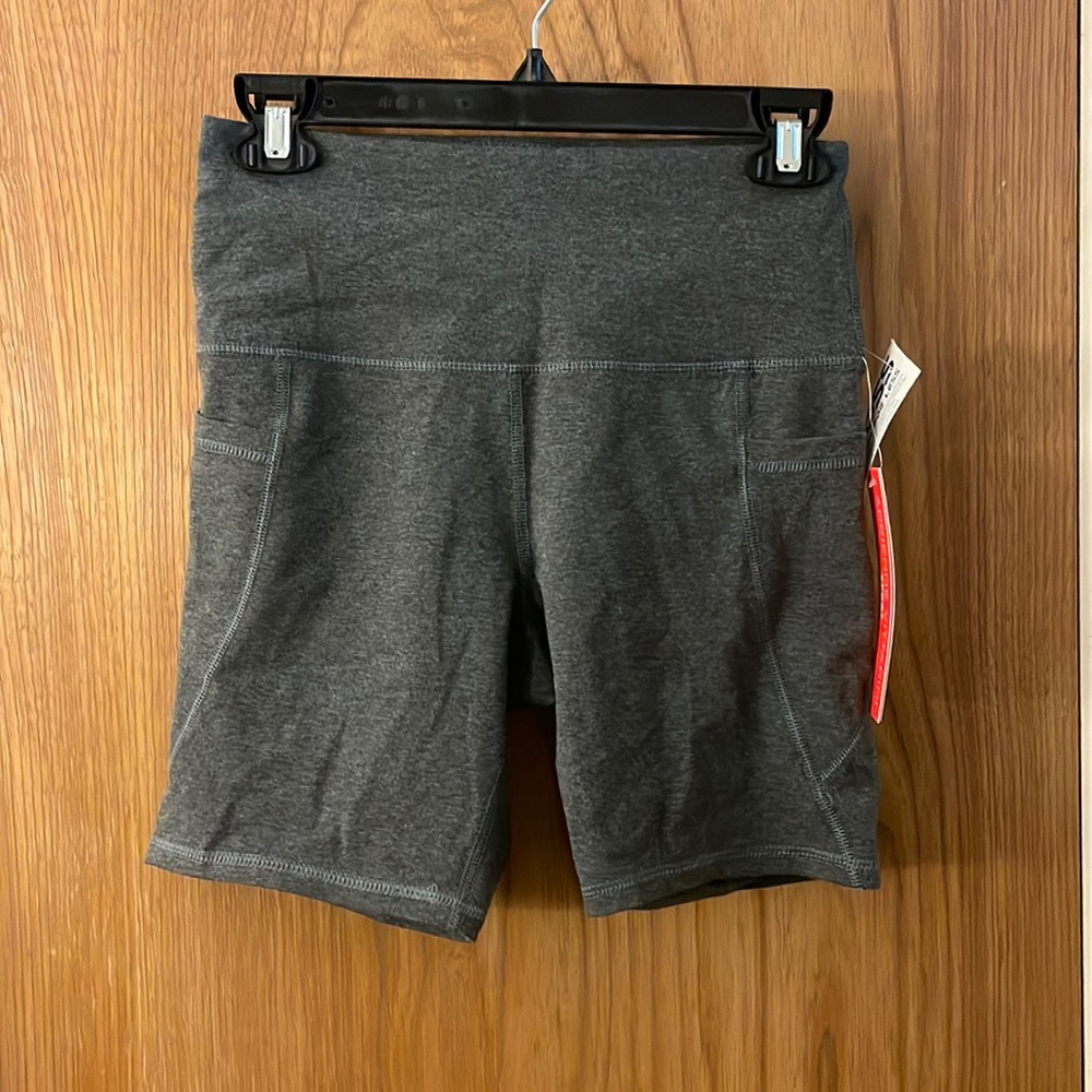 Gray Biker Shorts